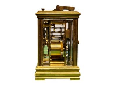 A Fine French Brass Cased Repeater Carriage Clock - Image 4