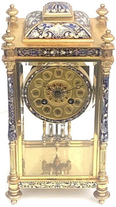 Champlevé Ormolu Mantel Clock