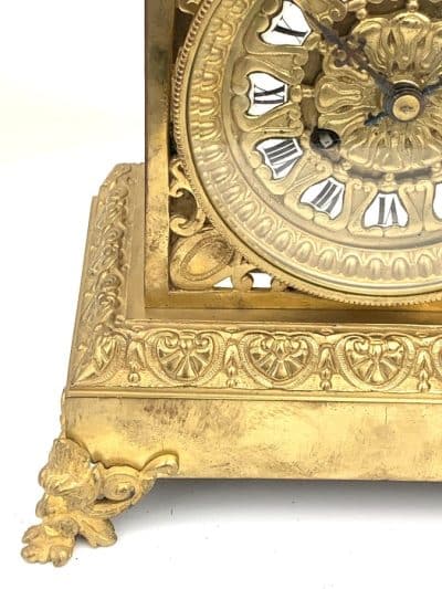 Bronze Ormolu Cubed Shaped Mantel