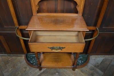 Edwardian Oak Hall Stand SAI3290 Antique Furniture 17