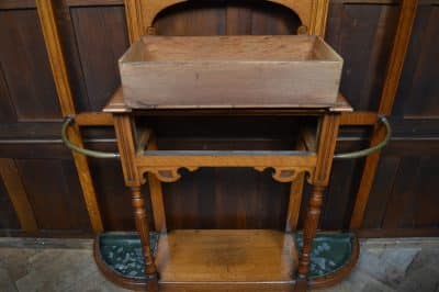 Edwardian Oak Hall Stand SAI3290 Antique Furniture 16