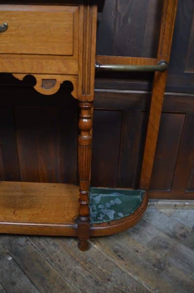 Edwardian Oak Hall Stand SAI3290 Antique Furniture 14