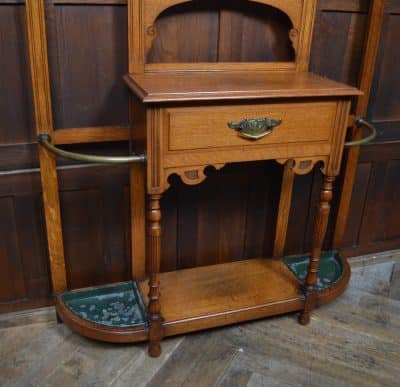 Edwardian Oak Hall Stand SAI3290 Antique Furniture 13