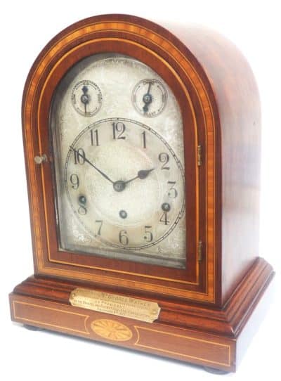 Inlaid Musical Bracket Clock by HAC