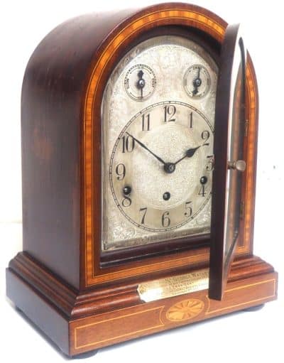 Inlaid Musical Bracket Clock by HAC