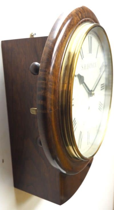 Fine Dereham Drop Dial Fusee Wall Clock - 8-Day S H Boyce Fusee Dial Wall Clock