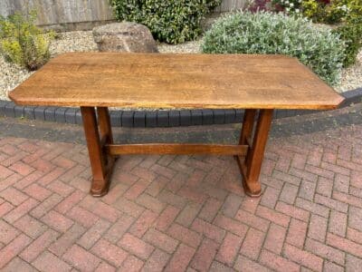 Brynmawr Arts & Crafts Oak Refectory Dining Table