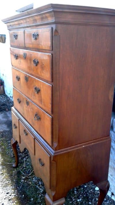 SOLD George I walnut tall boy 18th Cent Antique Chest Of Drawers 4