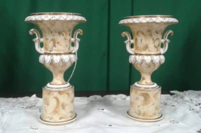 Fine pair of Victorian Ridgeways campana vases Antiques Scotland Antique Ceramics 3