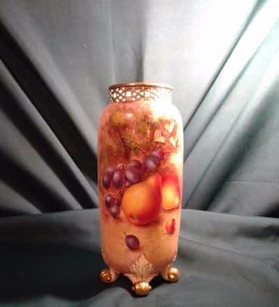 SOLD Worcester fallen fruits vase Antiques Scotland Antique Art 3