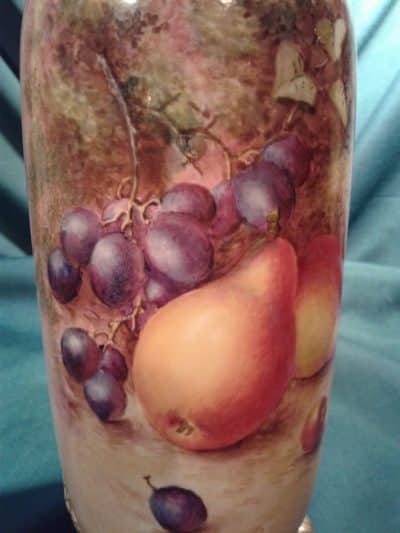 SOLD Worcester fallen fruits vase Antiques Scotland Antique Art 8