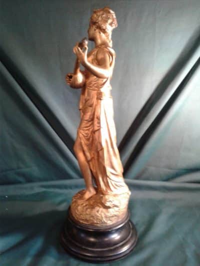 Gilt metal Art Nouveau figure Antiques Scotland Antique Art 4