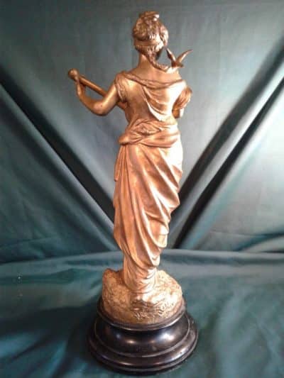 Gilt metal Art Nouveau figure Antiques Scotland Antique Art 7