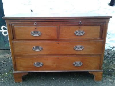 SOLD Georgian mahogany bachelor chest of drawers 18th Cent Antique Chest Of Drawers 4