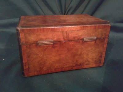 Georgian burr walnut tea caddy Antiques Scotland Miscellaneous 6