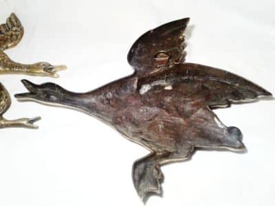 SOLD Victorian brass flying ducks. brass Antique Furniture 5