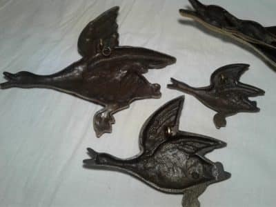 SOLD Victorian brass flying ducks. brass Antique Furniture 9