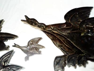 SOLD Victorian brass flying ducks. brass Antique Furniture 10