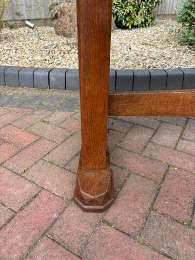 Brynmawr Arts & Crafts Oak Refectory Dining Table - Image 3