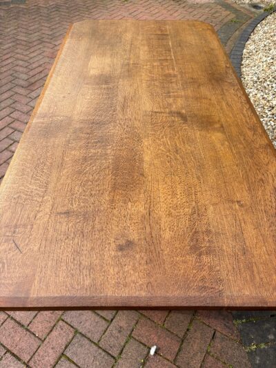 Brynmawr Arts & Crafts Oak Refectory Dining Table - Image 6