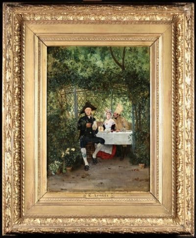 Edmund Alphonse Andre. Oil painting 19th century Antique Art 3