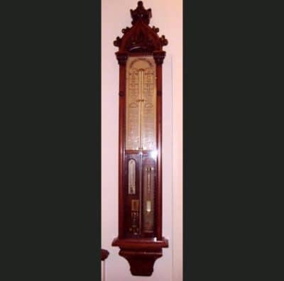 SOLD  ANTIQUE ADMIRAL FITZROY BAROMETER c. 1870 19th century Antique Barometers 3