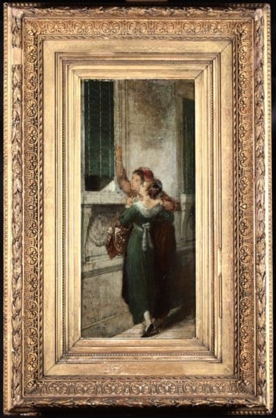 James Bertrand Oil painting 19th century Antique Art 4