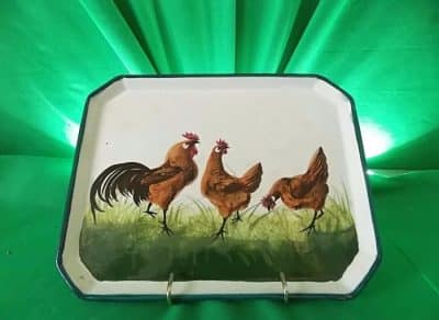 Rare Wemyss brown cockerel tray. Antiques Scotland Antique Ceramics 3