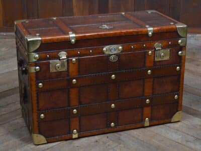 Royal Marines Officers Trunk SAI3323 trunk Antique Boxes 3