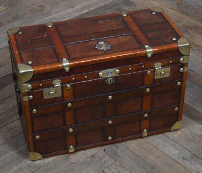 Royal Marines Officers Trunk SAI3323 trunk Antique Boxes 5