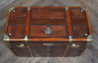 Royal Marines Officers Trunk SAI3323 trunk Antique Boxes 6