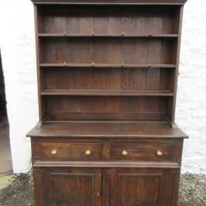 SOLD Georgian oak plate back dresser 18th Cent Antique Sideboards, Dressers.