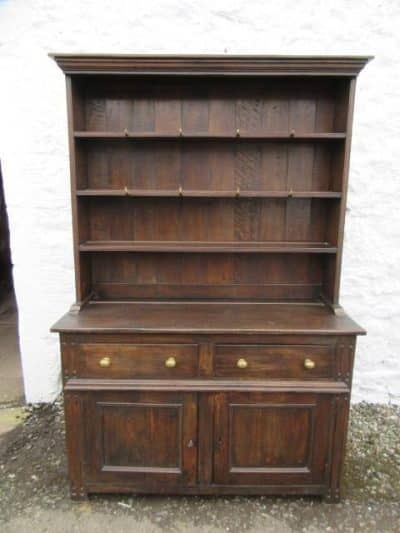 SOLD Georgian oak plate back dresser 18th Cent Antique Sideboards, Dressers. 3