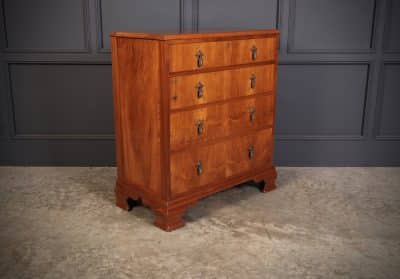 Art Deco Walnut Chest of Drawers antique chest Antique Chest Of Drawers 4