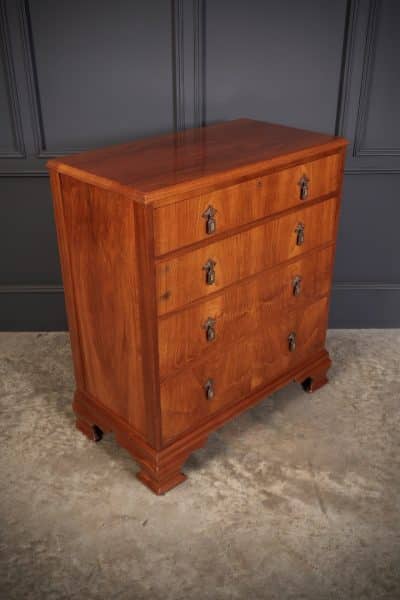 Art Deco Walnut Chest of Drawers antique chest Antique Chest Of Drawers 5