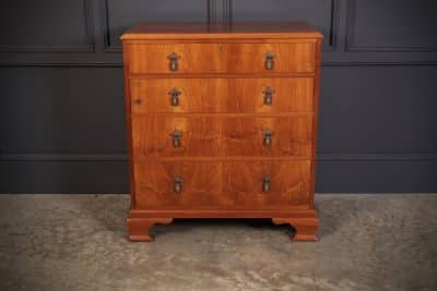 Art Deco Walnut Chest of Drawers antique chest Antique Chest Of Drawers 7