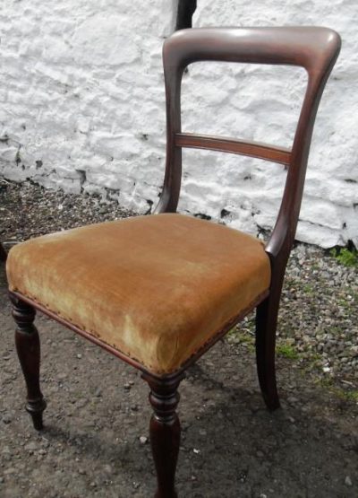 Set 4 Victorian Rosewood dining chairs - Image 2