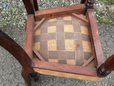 Set 4 Victorian Rosewood dining chairs - Image 5