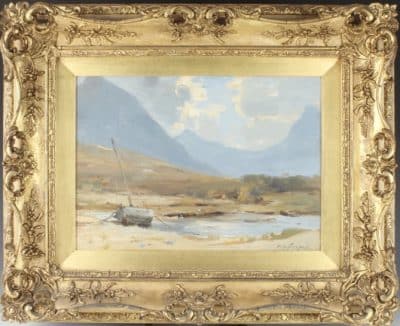 William Miller Frazer R.S.A. (1864 – 1961), oil on board Antique paintings Scottish landscape Antique Art 3