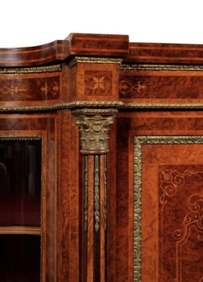 Victorian Burr yew & walnut Credenza. - Image 2