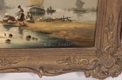 Gudrun Sibbons. Oil painting Country Homes Antiques Scotland Antique Art 5