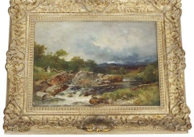 Benjamin Williams Leader(1831-1923)Oil. Antique Art 4