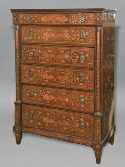 18th century marquetry chest