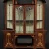 Art Nouveau mahogany inlaid display cabinet