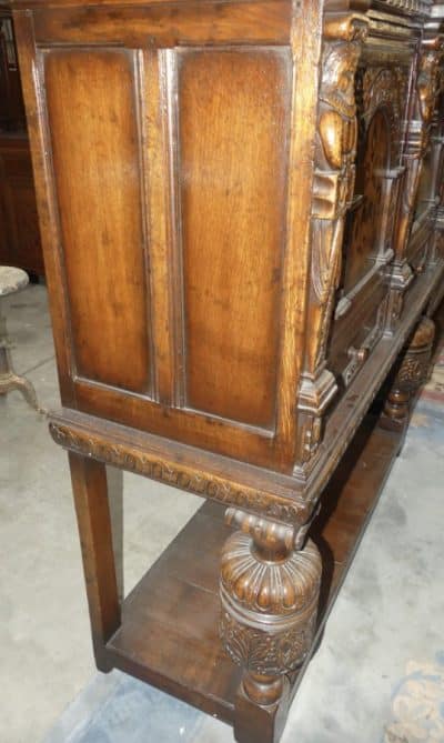 Victorian Oak Court cupboard Antique Sideboards, Dressers. 6