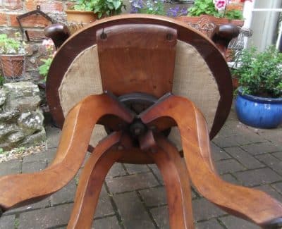 SOLD Victorian Mahogany swivel chair 19th century Antique Chairs 6