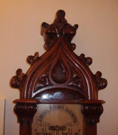 SOLD  ANTIQUE ADMIRAL FITZROY BAROMETER c. 1870 - Image 3