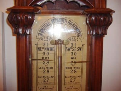 SOLD  ANTIQUE ADMIRAL FITZROY BAROMETER c. 1870 19th century Antique Barometers 4