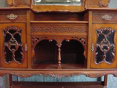 SOLD Edwardian mahogany mirror backed cabinet - Image 3