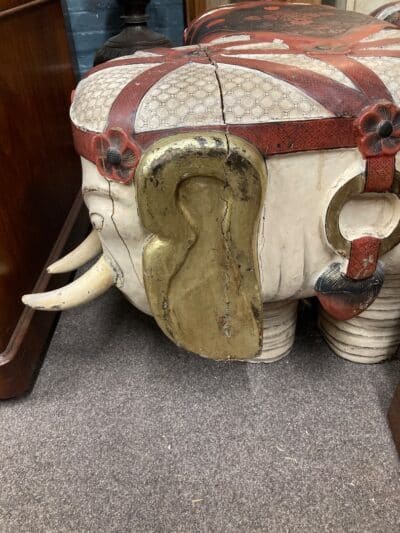 19th Century Oriental Elephant Seats Antique Stools 6